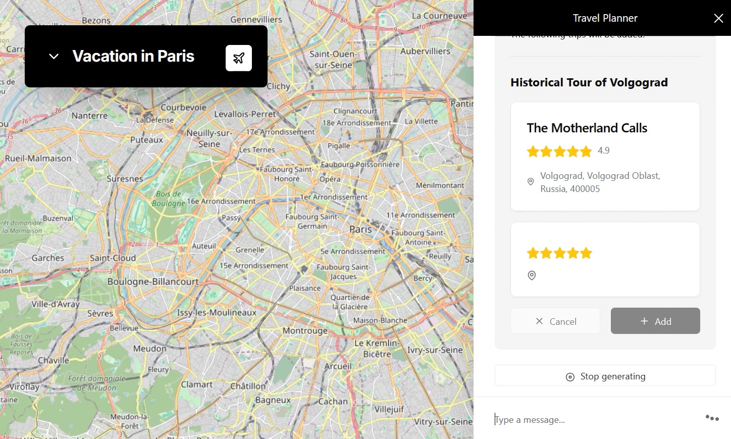 Как создать планировщик путешествий с ИИ-агентом на CopilotKit, LangGraph и Google Maps API - 10